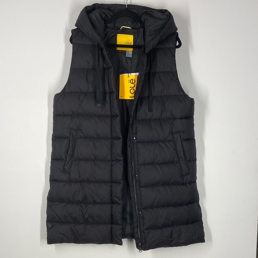 New. Lole Black Puffer Vest. Women’s size Large